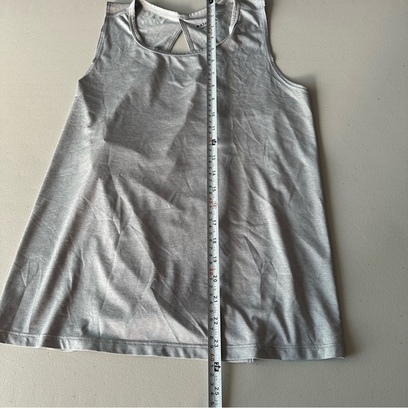 Athleta Essence Vital Tie Back Tank Top Grey Heather - Picture 3 of 7